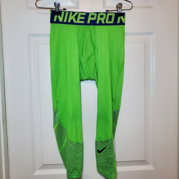 NIKE PRO HYPERCOOL TRAINING TIGHTS / LEGGINGS M Green - Picture 1 of 6